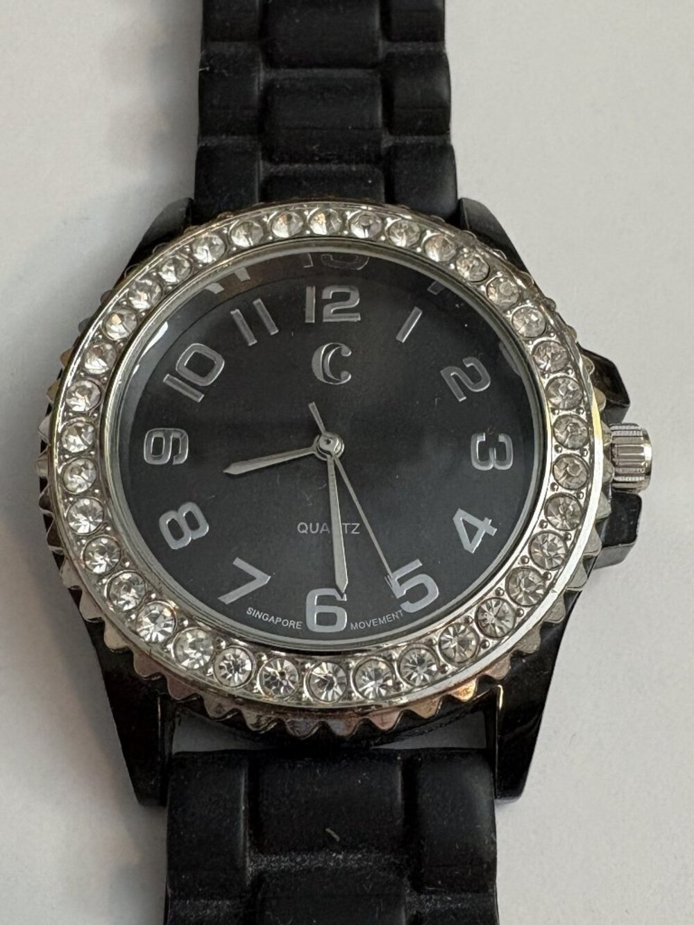 EUC Charming Charlie Women's Wristwatch Black with Silver